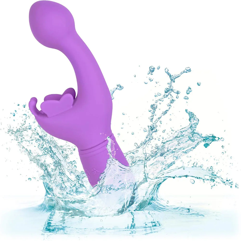 CalExotics Butterfly Kiss Rechargeable Vibrator - Purple