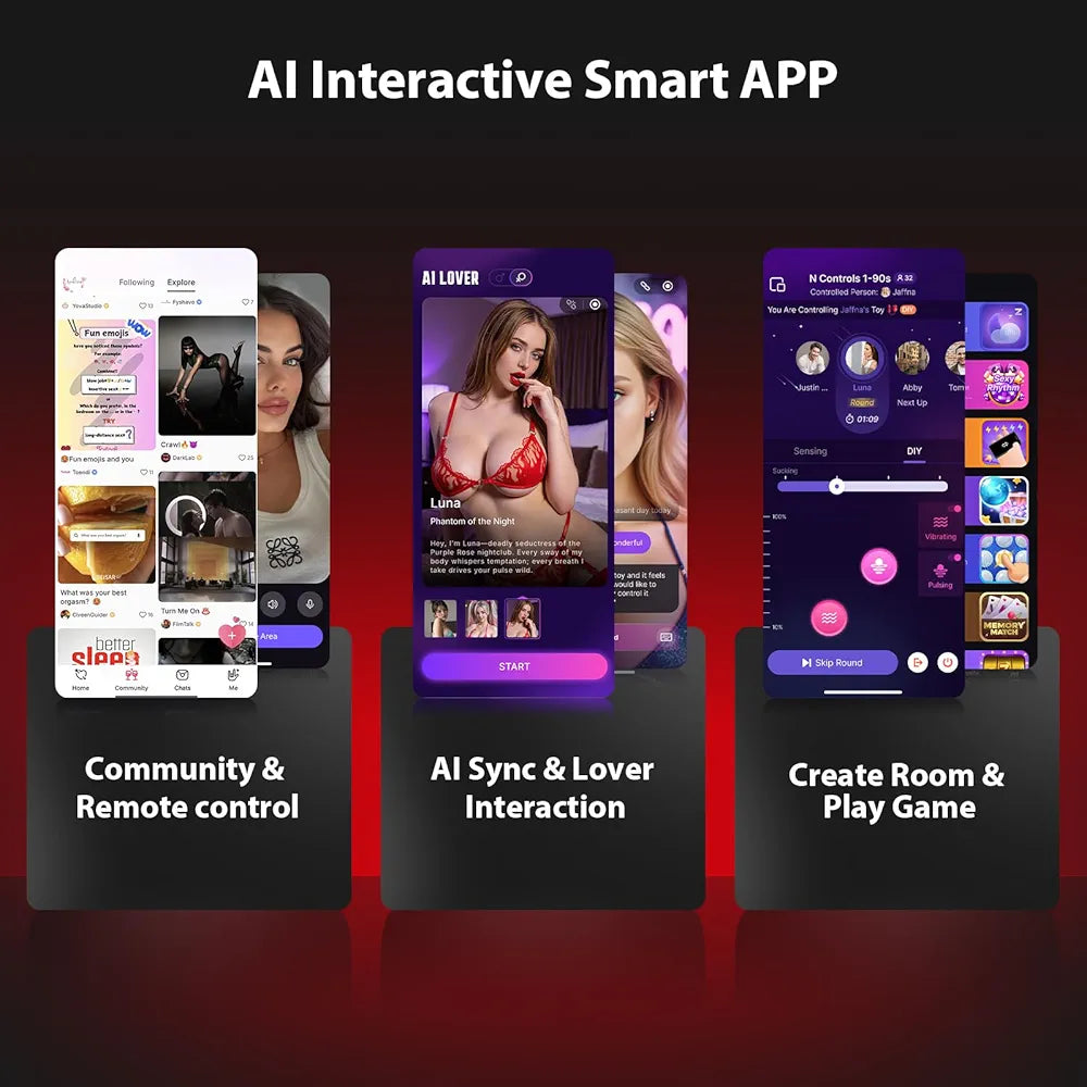 AI-Powered Automatic Male Masturbator with 7 Thrusting, Rotating, Sucking, and Licking Modes - Waterproof Pocket Sex Toy