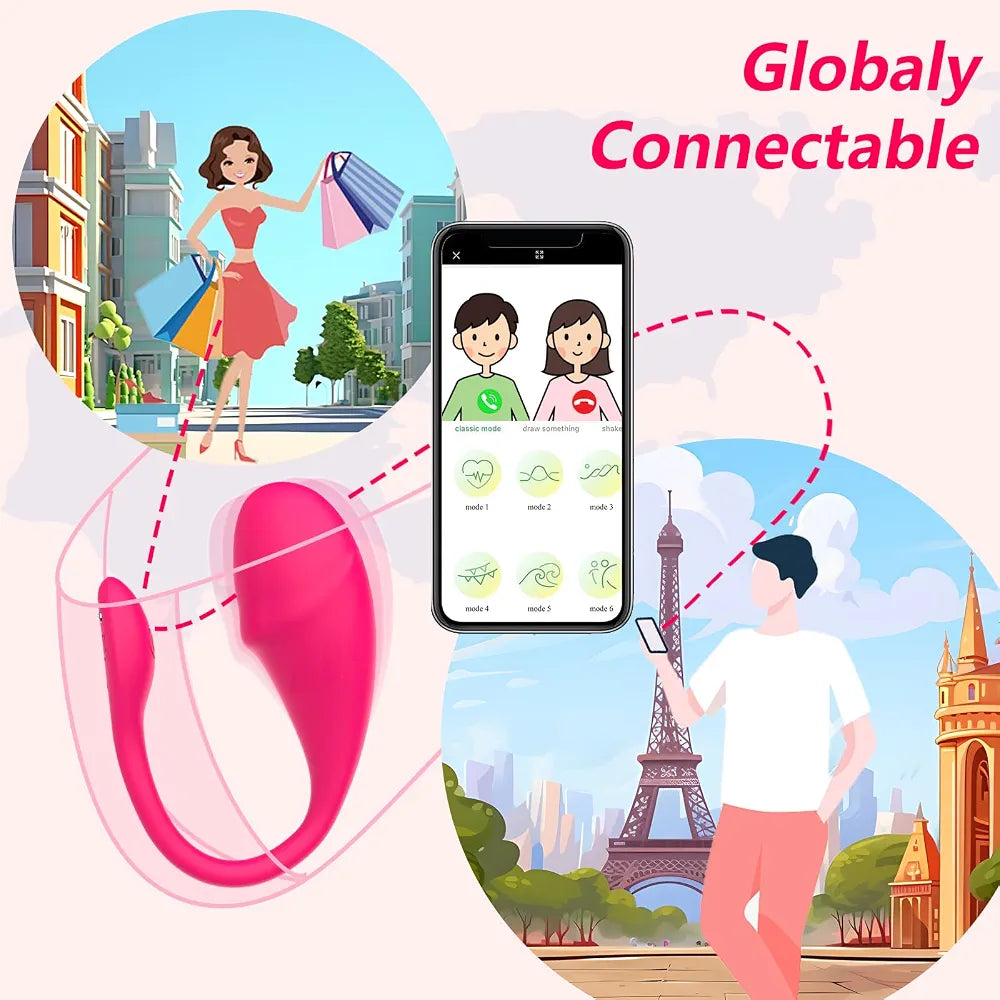 Discreet App-Controlled Wearable Panty Vibrator for Women
