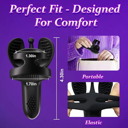 Premium App-Controlled Silicone Vibrating Cock Ring with Dual Stimulation