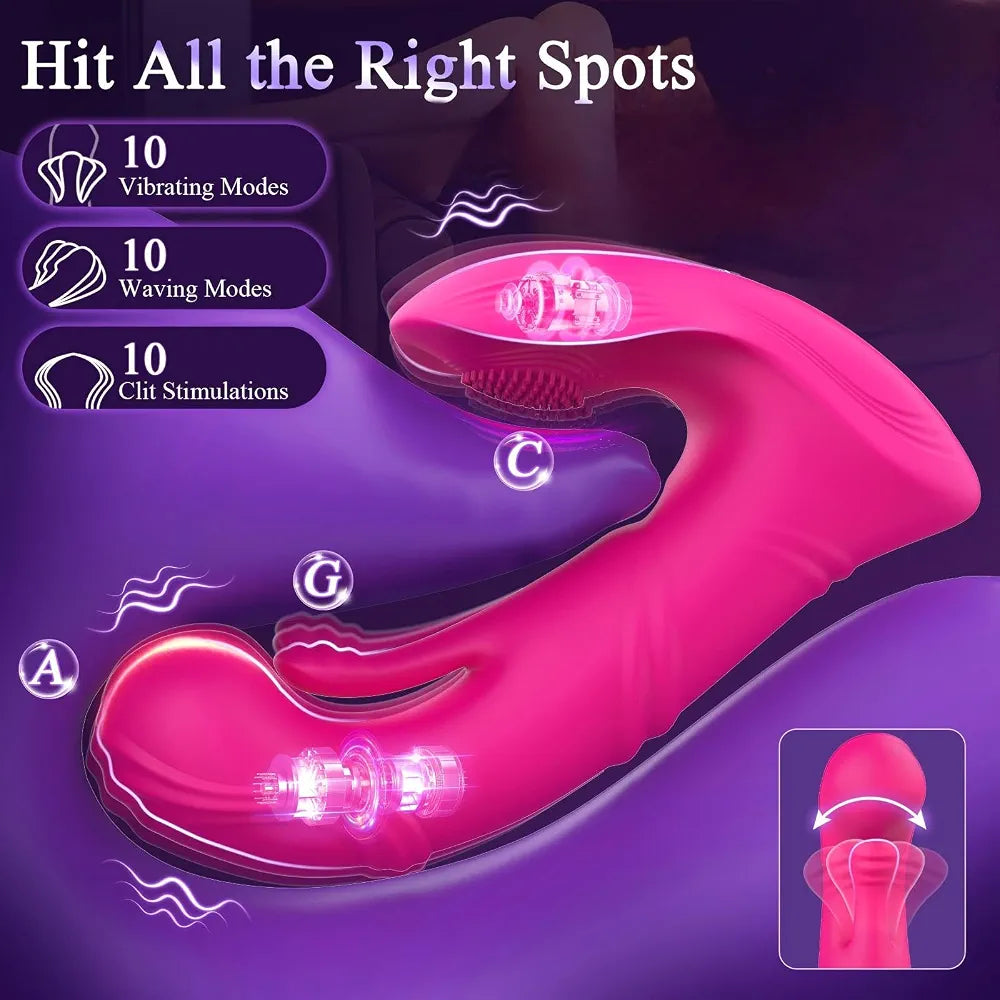 App-Controlled Butterfly G-Spot & Clitoral Vibrator with 10 Modes for Couples