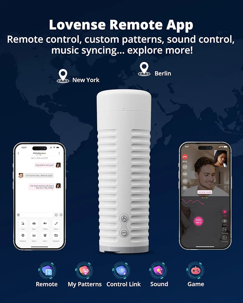 Lovense Max 2 Automatic Male Masturbator with 360-Degree Contractions and Vibration