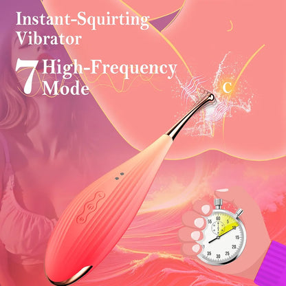 Dual-Action Clitoral Suction and G-Spot Vibrator with 7 Modes - Waterproof Silicone Stimulator for Women