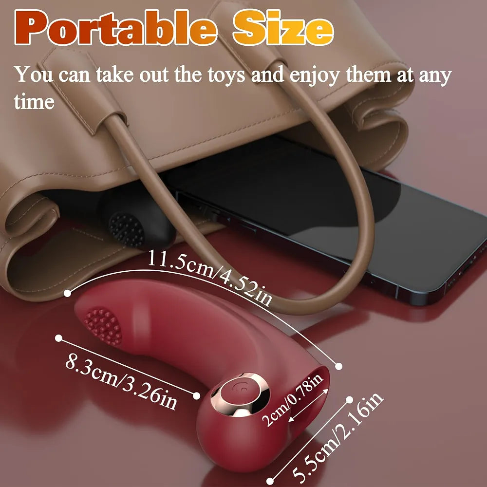 Yivans Rechargeable Silicone Mini Vibrator for Targeted G-Spot and Clitoral Stimulation