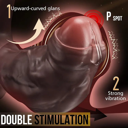XXL Remote-Controlled Vibrating Prostate Massager and Anal Plug with Silicone Cock Ring