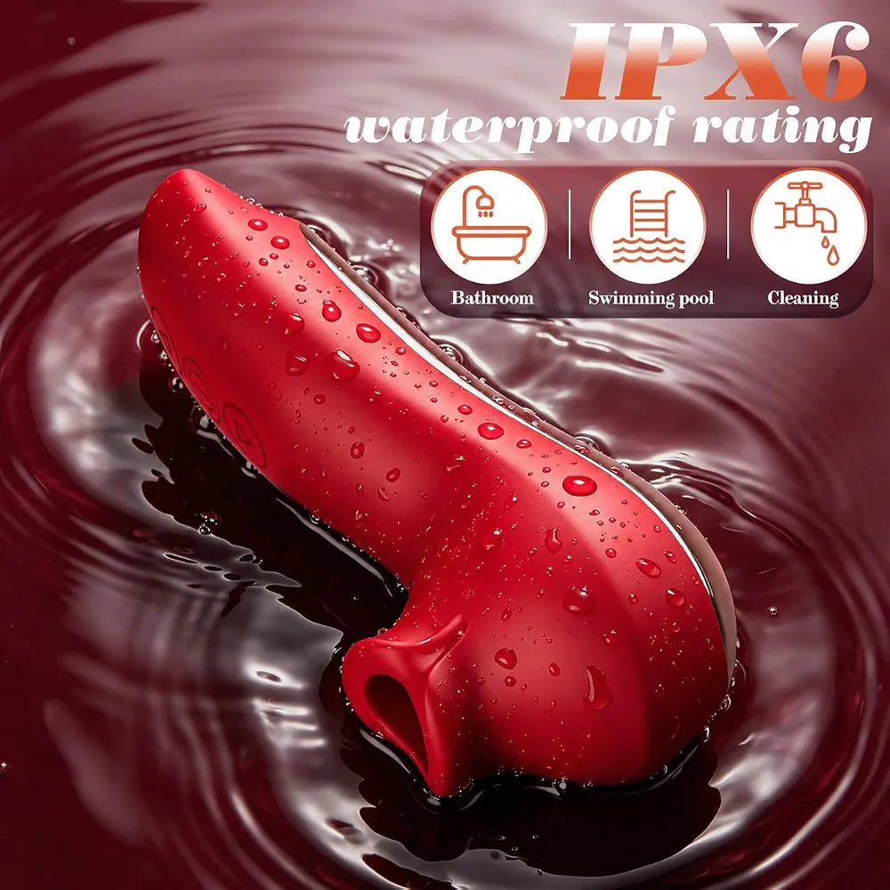 Dual-Stimulation Clitoral and Nipple Suction Vibrator with G-Spot Pulsation