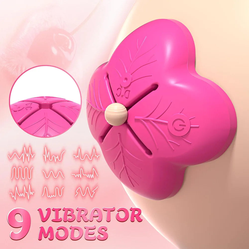 App-Controlled Remote Nipple Clamps with 9 Vibration Modes for Couples