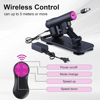 Automatic Thrusting Sex Machine with 7 Attachments and 3XLR Connector
