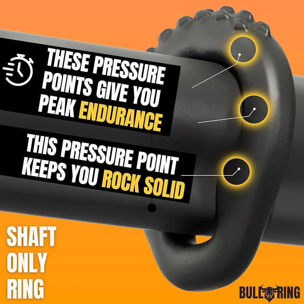 Premium Silicone Penis Ring Set - 4 Pack Multi-Pressure Point Enhancer