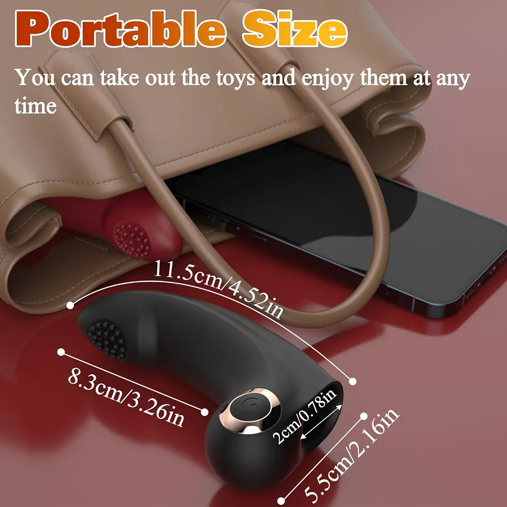 Yivans Rechargeable Silicone Mini Vibrator for Targeted G-Spot and Clitoral Stimulation