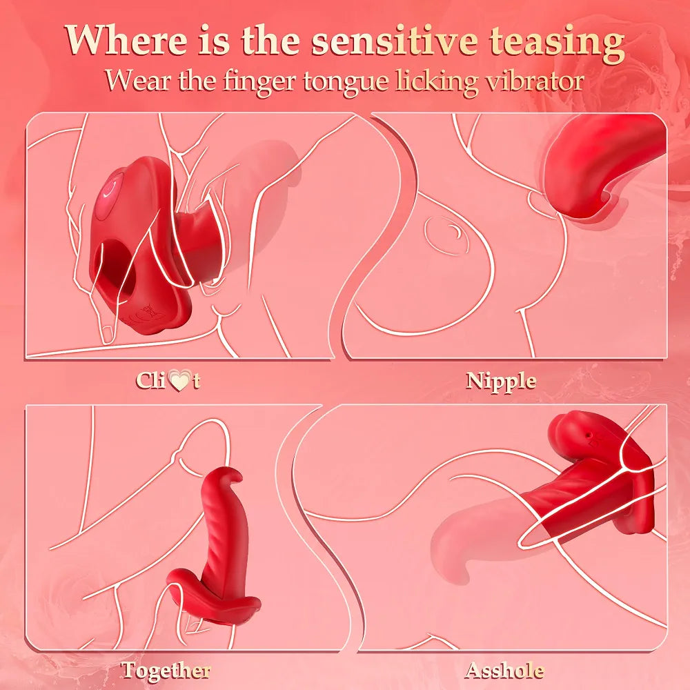 10-Mode Flexible Silicone Finger Vibrator for G-Spot and Clitoral Stimulation