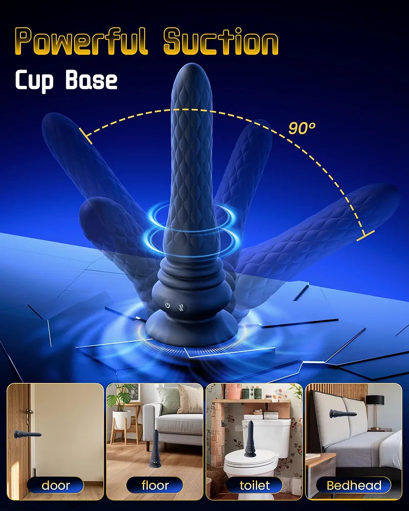 Beisar 3-in-1 Remote Controlled Prostate and P-Spot Massager with 9 Vibration Modes
