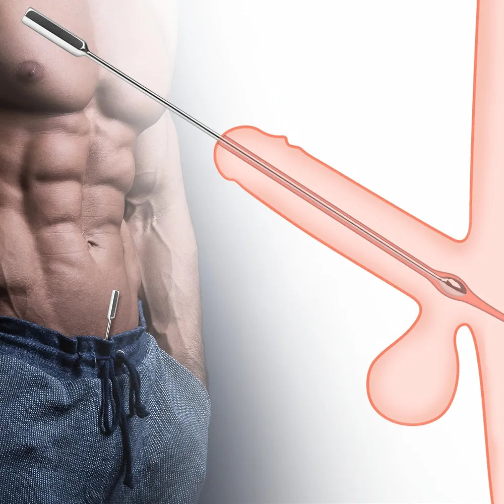 3-Piece Stainless Steel Urethral Sounding Dilator Set for Male Stimulation and Prostate Massage