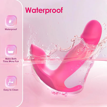 Rose-Shaped App-Controlled Wearable G-Spot Vibrator with 10 Vibration Modes for Women