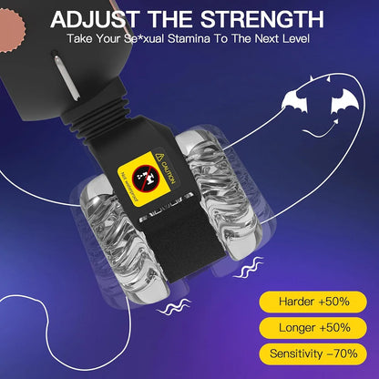 Upgraded Automatic Male Masturbator with Removable Belt and Adjustable Penis Pump - 9 Thrusting & Vibrating Modes, Remote Control, Hands-Free Sex Machine for Men