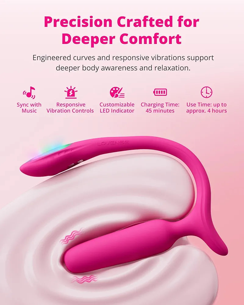 Lush 3 App-Controlled Waterproof Anal Vibrator with LED