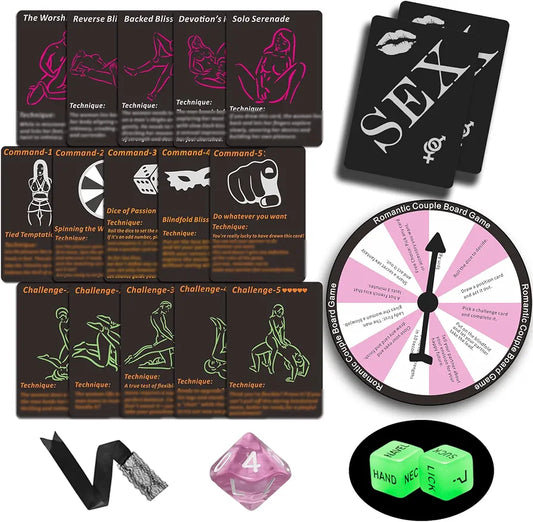 Intimate Couples' Adventure Deck: 42 Romantic Challenges, Positions, and Date Night Games with Accessories