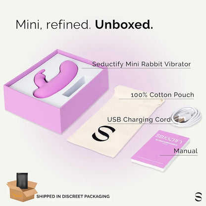 SEDUCTIFY Premium Silicone Dual-Stimulation Rabbit Vibrator with 10 Modes