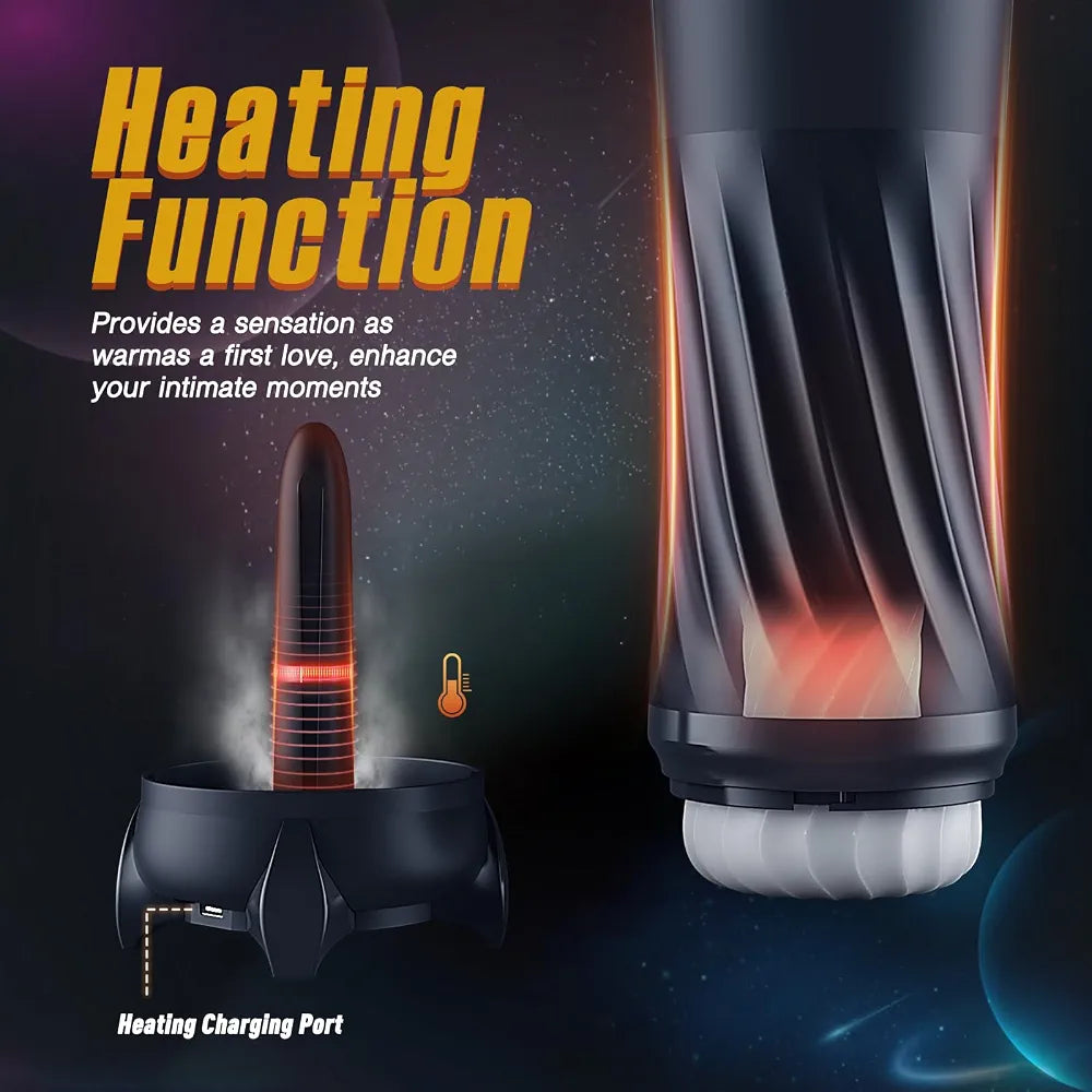 Tracy's Dog Automatic Male Masturbator with Heating, Vibration, and Thrusting Modes