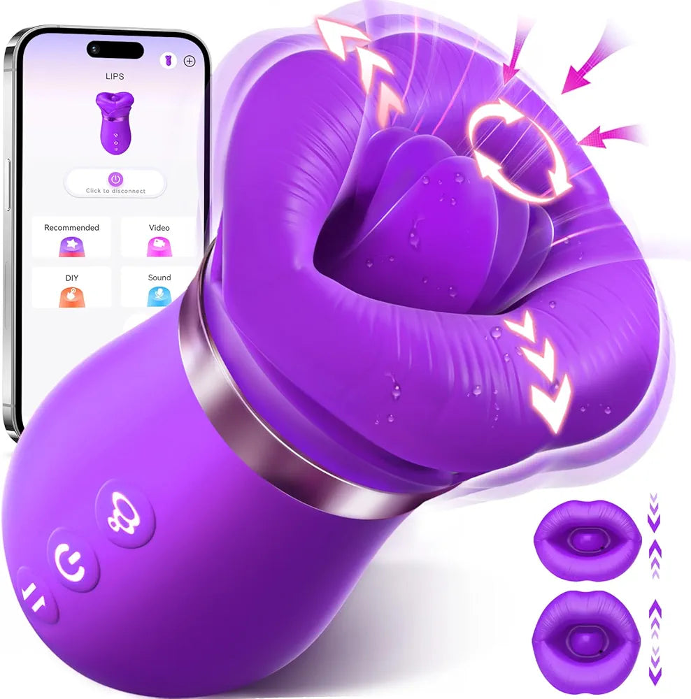 Sovokn 5-in-1 App-Controlled Oral Stimulation & Suction Vibrator for Women