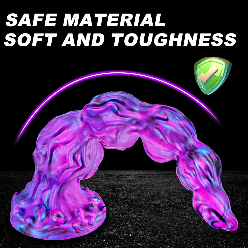 13-Inch Realistic Fantasy Dragon Dildo with 4 Dog Knots and Suction Cup Base