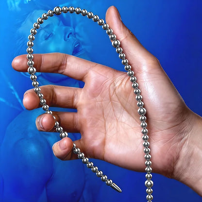 Stainless Steel Urethral Sounding Rod and Prostate Stimulator for Men