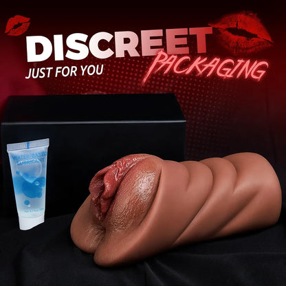 Realistic 5D Dual-Channel Male Masturbator with Deep Vagina and Tight Anus - Lifelike Adult Sex Toy for Men