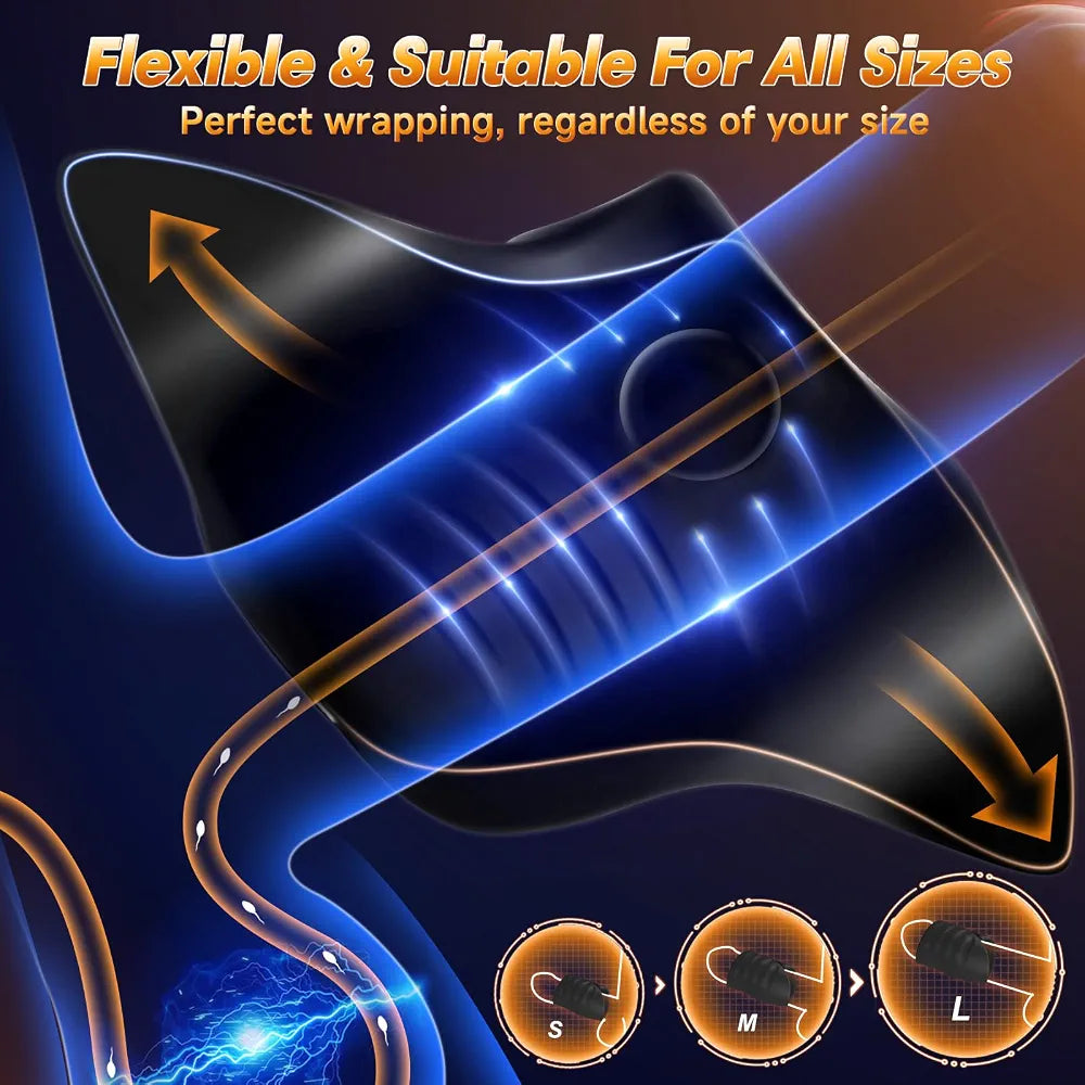 Smart App-Controlled Male Masturbator and Glans Trainer Vibrator