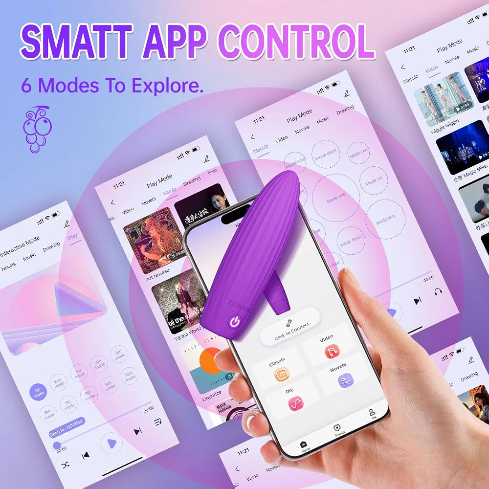 Premium Rechargeable Bullet Vibrator - Waterproof Silicone App-Controlled Clitoral & G-Spot Stimulator with 10 Vibration Modes