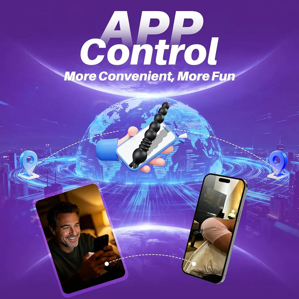 Advanced App-Controlled Prostate Massager with 9 Thrusting Vibration Modes