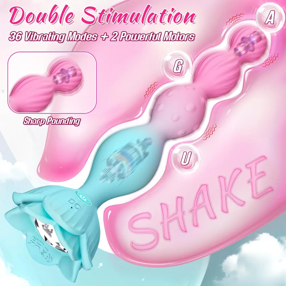 Yaluye 36-Mode Vibrating Anal Plug and Bead Massager for Prostate and G-Spot Stimulation