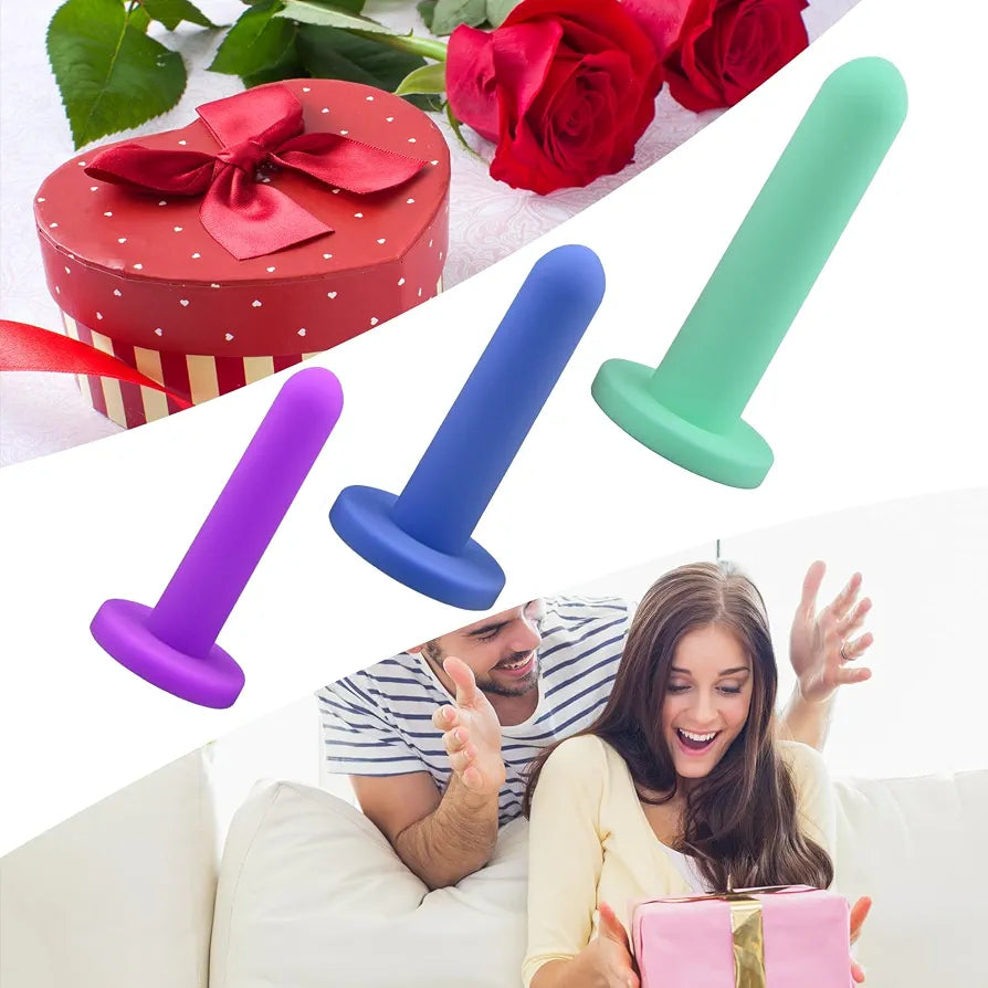 Silicone Anal Training and Pelvic Floor Dilator Kit for Beginners