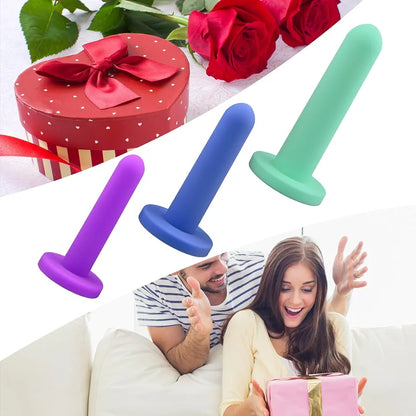 Silicone Anal Training and Pelvic Floor Dilator Kit for Beginners