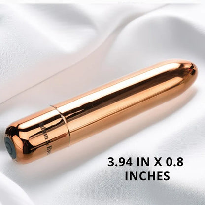 Eve's 10-Function Rechargeable Mini Bullet Massager - Compact Copper Pleasure Wand for Women