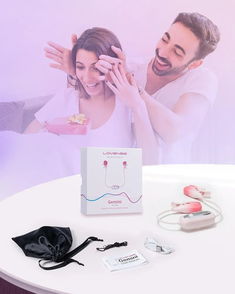 Gemini App-Controlled Bluetooth Nipple Clamps with Adjustable Vibration