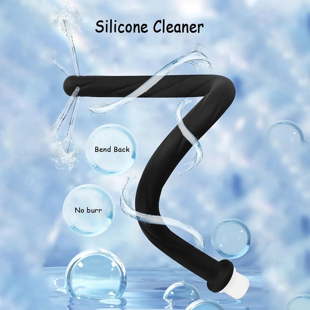 17-Inch Silicone Irrigation Tubing for Enema and Colon Cleansing with Threaded Tap Attachment