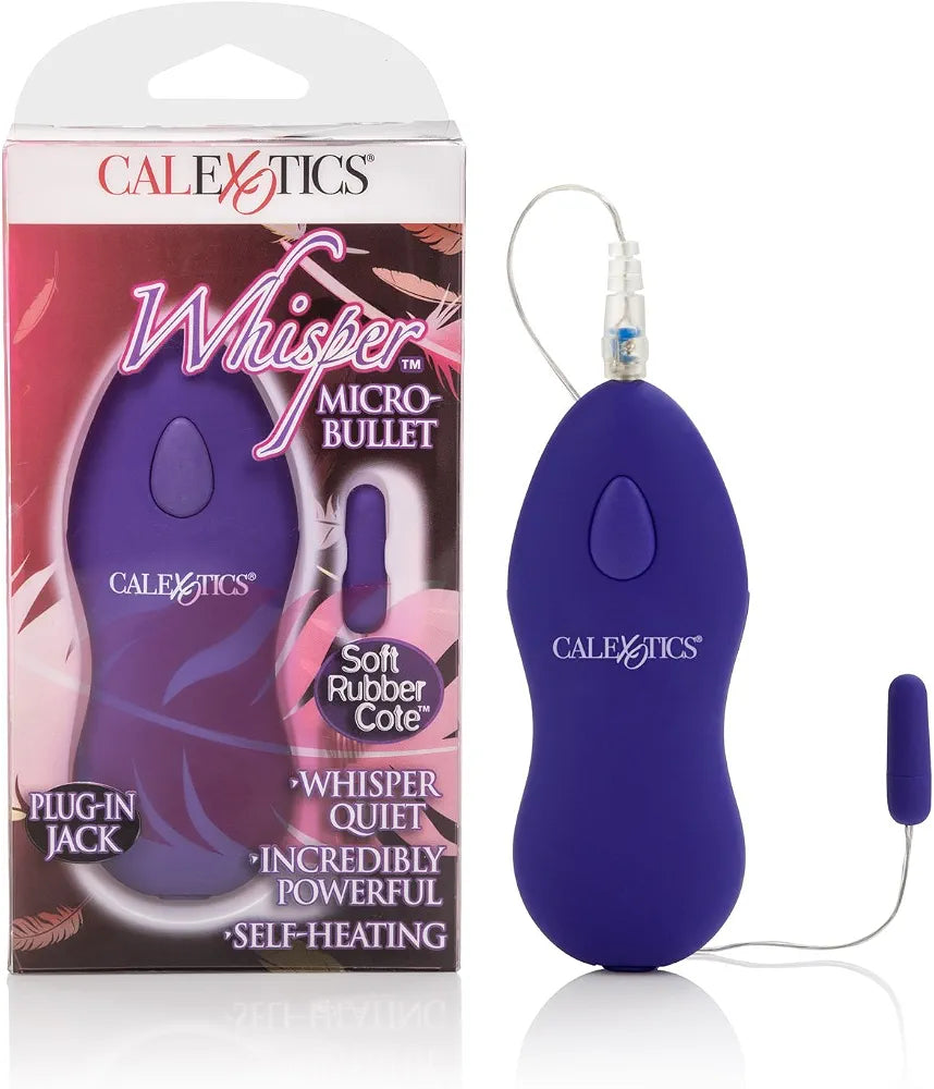 CalExotics Whisper Self-Heating Micro Bullet Vibrator with Remote Control
