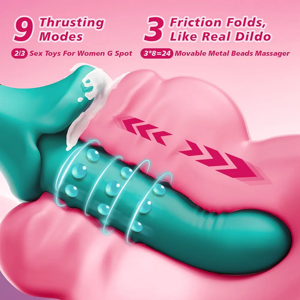 Premium 27-Function Rabbit Vibrator with Thrusting, Rotating, and Vibration Modes