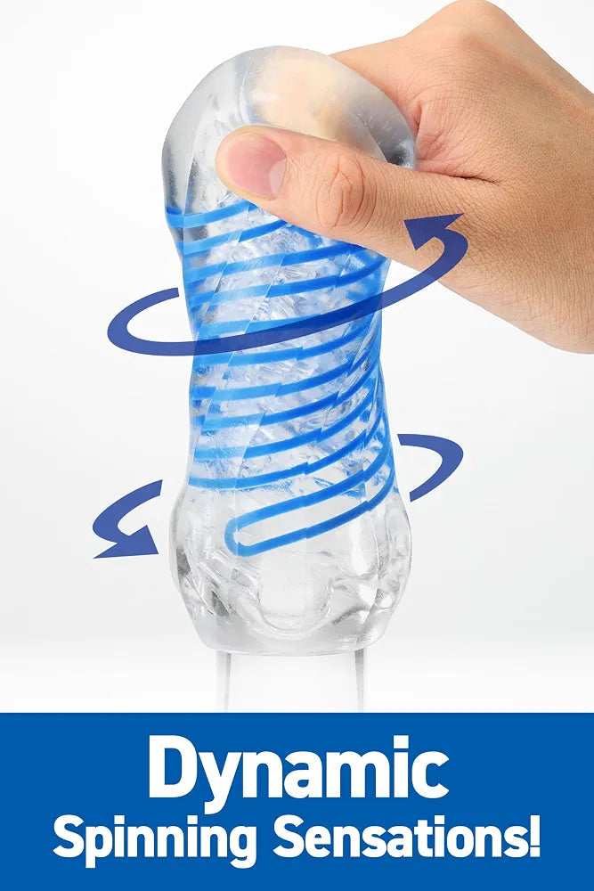 TENGA Spinner DX 02 Bumps: Reusable Waterproof Male Masturbator with Spiral Motion Technology