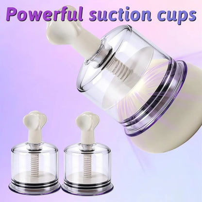 Adjustable Vacuum Nipple Suction Cups for Sensitivity and Arousal