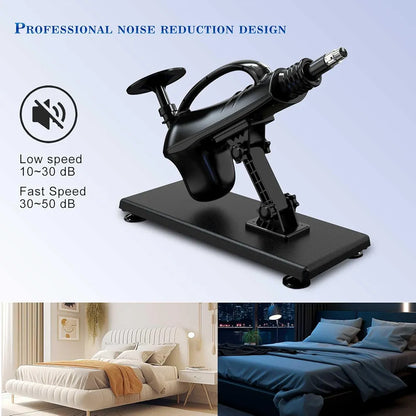 Amausen Automatic Thrusting Dildo Machine with 3XLR Connector for Men, Women, and Couples