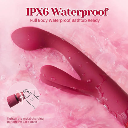SVAKOM Tribunny Dual-Stimulation Heated Rabbit Vibrator with G-Spot and Anal Functionality
