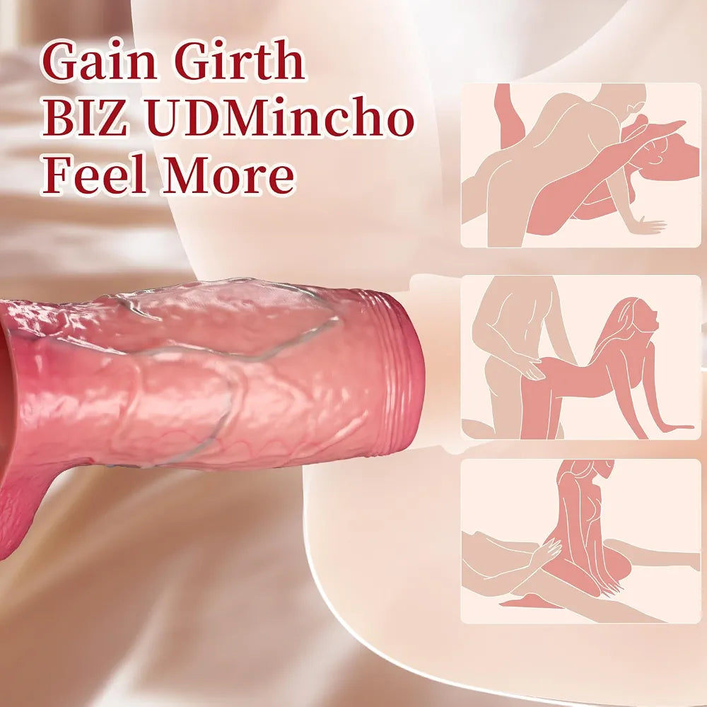 Reusable Silicone Penis Sleeve Extender and Girth Enhancer - Size M