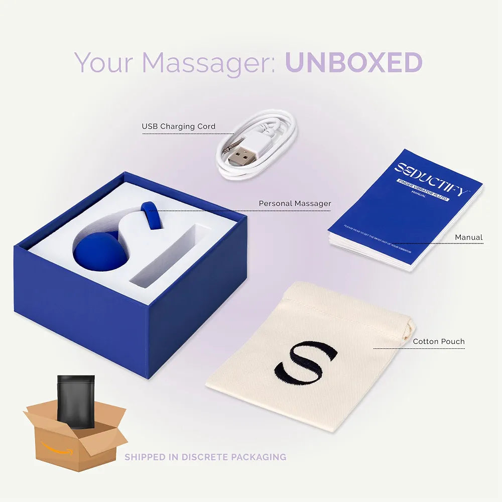 SEDUCTIFY Platinum Silicone Mini G-Spot Vibrator - 7 Modes, Waterproof & Travel-Friendly