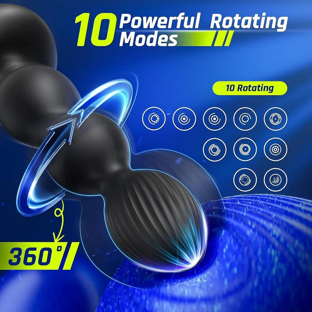 BEISAR App-Controlled Rotating Vibrating Prostate Massager and Anal Plug