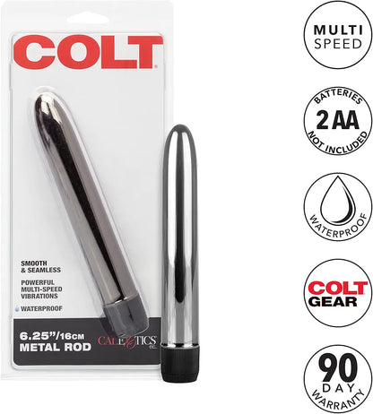 CalExotics COLT Premium Stainless Steel Vibrating Wand - 6.25 Inch
