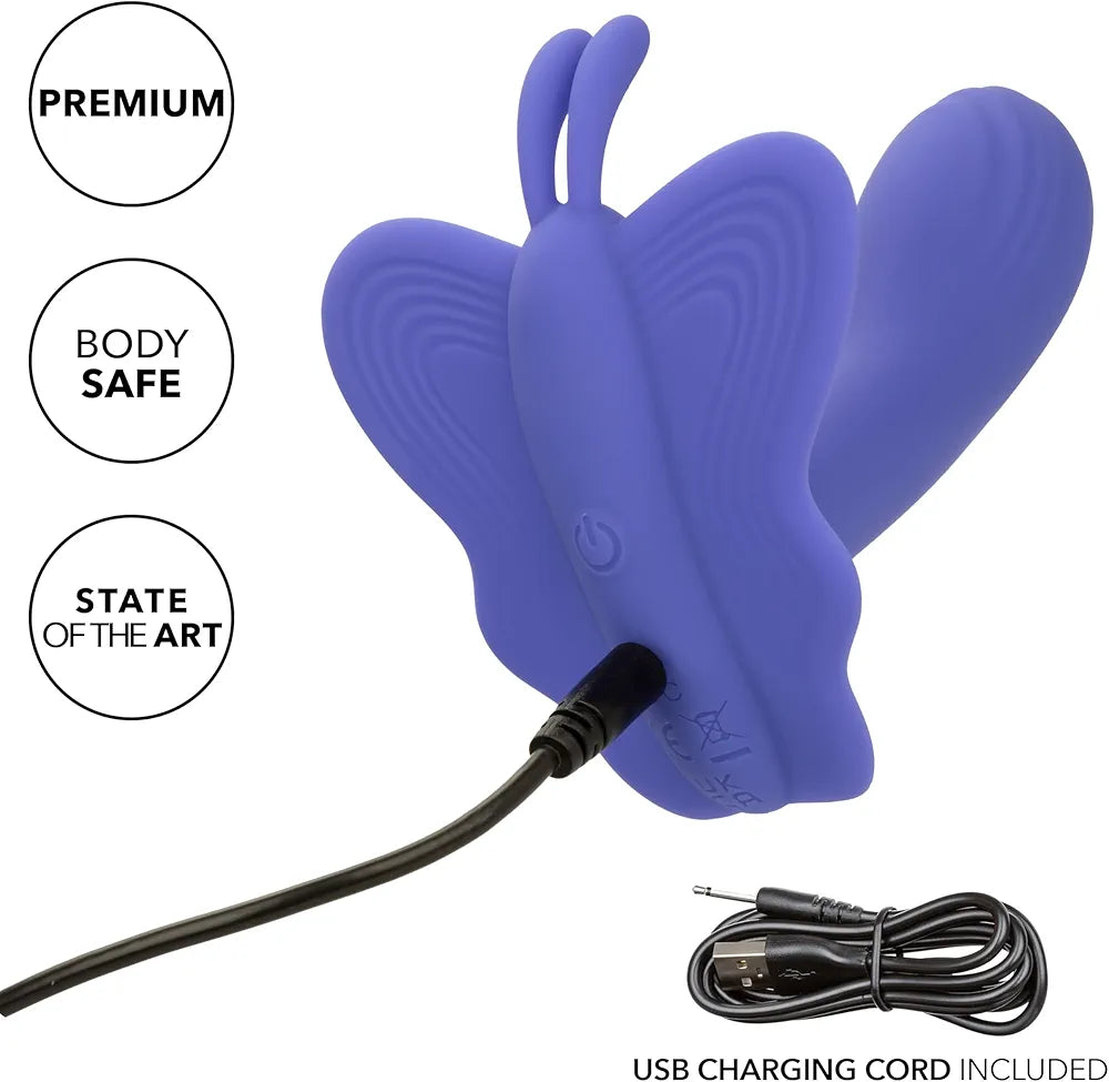 CalExotics Connect Venus Butterfly Wearable App-Controlled Vibrator with 9 Vibration Modes and Waterproof Silicone