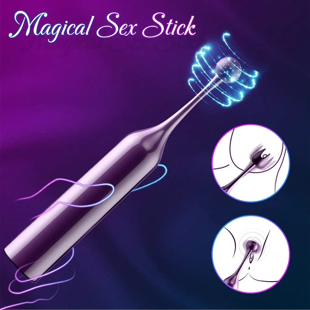 Rechargeable 10-Speed Precision Clitoral and Nipple Stimulator - Quiet Mini Bullet Vibrator