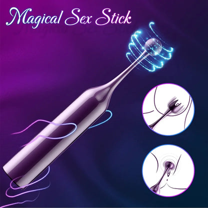Rechargeable 10-Speed Precision Clitoral and Nipple Stimulator - Quiet Mini Bullet Vibrator