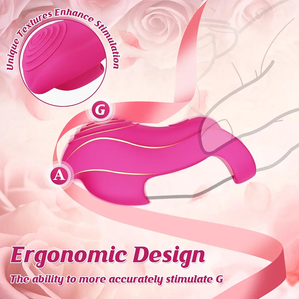 Premium Waterproof Mini Finger Vibrator with App-Controlled Stimulation for Couples